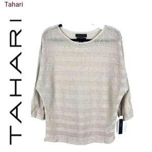 TAHARI, 100%linen, size XS